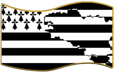 Rectangle Brittany Regions France Flags 