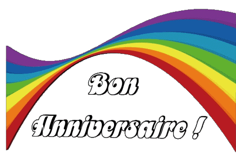 021 Transparent Background Abstrait - Géométrique Bon Anniversaire French Messages 