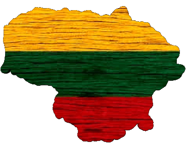Map Lithuania Europe Flags 