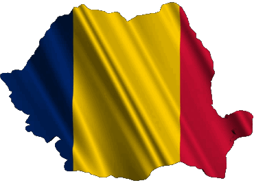 Mapa Rumania Europa Banderas 