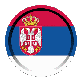 Rond - Anneaux Serbie Europe Drapeaux 