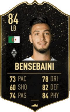 Ramy Bensebaini Algerien F I F A - Karten Spieler Videospiele Multimedia 