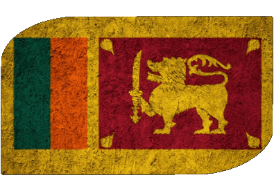 Rectángulo Sri Lanka Asia Banderas 