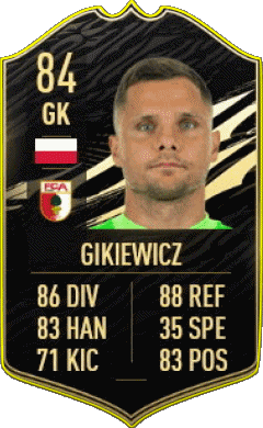 Rafal Gikiewicz Polonia F I F A - Giocatori carte Videogiochi Multimedia 