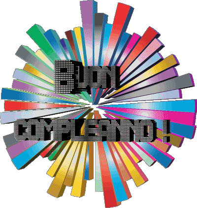 007 Transparent Background Astratto - Geometrico Buon Compleanno Italian Messages 