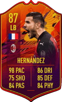 Theo Hernández France F I F A - Joueurs Cartes Jeux Vidéo Multi Média 