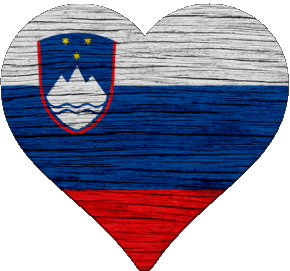 Cuore Slovenia Europa Bandiere 