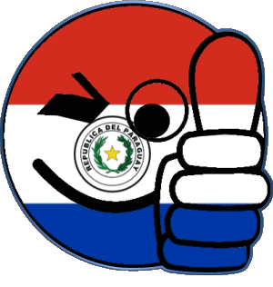 Smiley - OK Paraguay Amériques Drapeaux 