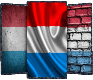 Forma Luxemburgo Europa Banderas 