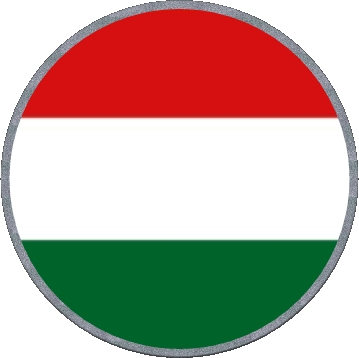 Rond Hongrie Europe Drapeaux 