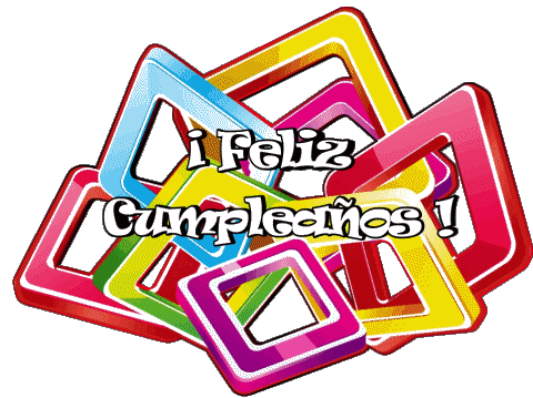 017 Fond Transparent Abstracto - Geométrico Feliz Cumpleaños Espagnol Messages 