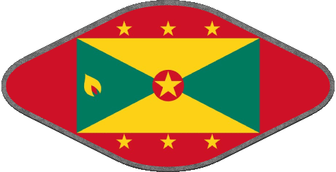 Ovale 02 Isole Grenada America Bandiere 