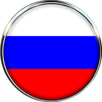 Runde Russland Europa Fahnen 