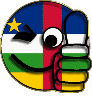 Smiley - OK Centrafrique África Banderas 