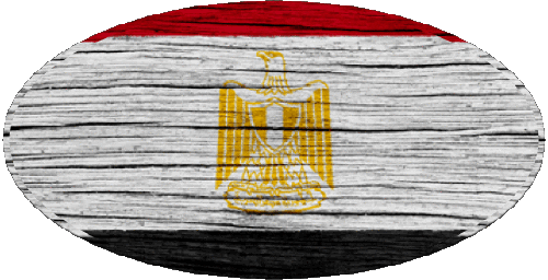 Ovale 01 Egypte Afrique Drapeaux 