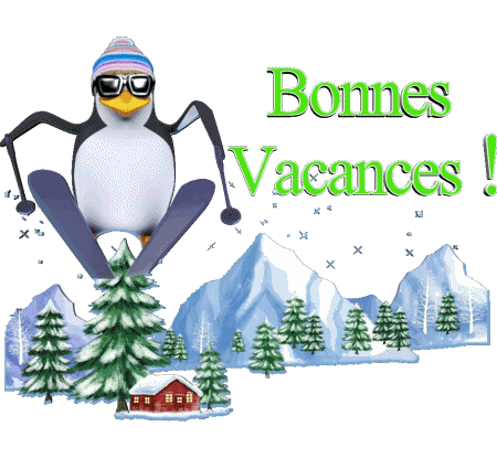 Serie 05 Bonnes Vacances Hiver Francese Messagi 