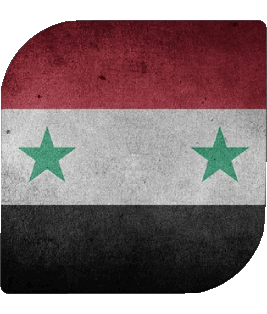 Square Syria Asia Flags 