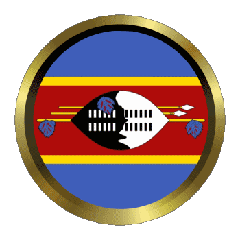 Rotondo - Anelli Eswatini Africa Bandiere 