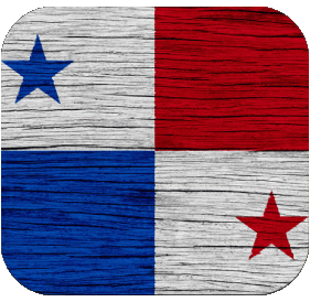 Quadrato Panama America Bandiere 