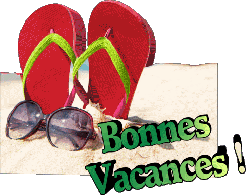 08 Sfondo trasparente Bonnes Vacances Francese Messagi 