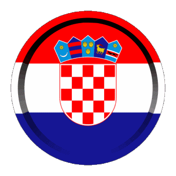 Rond - Anneaux Croatie Europe Drapeaux 