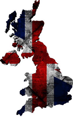 Map UK Europe Flags 