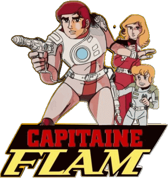 Logo Capitaine Flam Cartoons TV Filme Multimedia 
