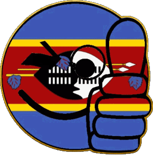 Smiley - OK Eswatini Africa Flags 