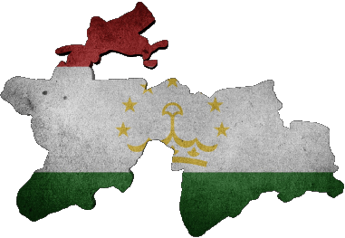 Carte Tadjikistan Asie Drapeaux 