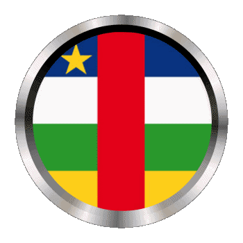 Rund - Ringe Centrafrique Afrika Fahnen 