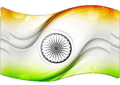 Rettangolo India Asia Bandiere 