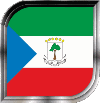 Square Equatorial Guinea Africa Flags 