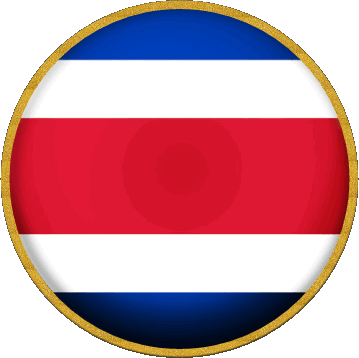 Rond Costa Rica Amériques Drapeaux 