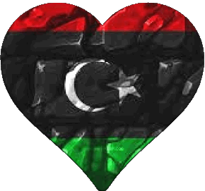 Heart Libya Africa Flags 