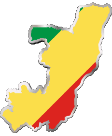 Divers Congo Afrique Drapeaux 