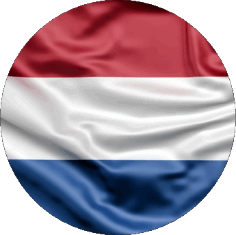 Runde Niederlande Europa Fahnen 