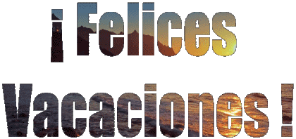 001 Fondo animado Felices Vacaciones Español Mensajes 