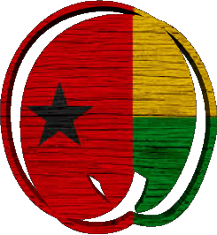 Forme 02 Guinée Bissau Afrique Drapeaux 