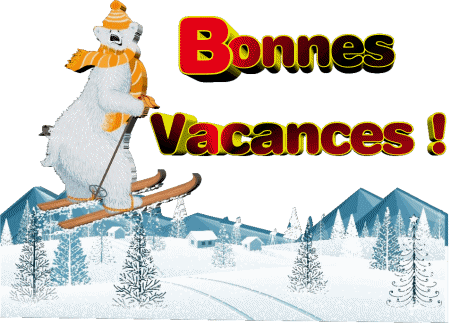 Serie 06 Bonnes Vacances Hiver French Messages 
