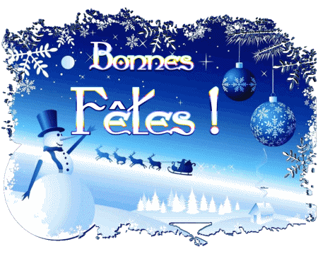 Serie 19 Bonnes Fêtes (Noël) Französisch Nachrichten 