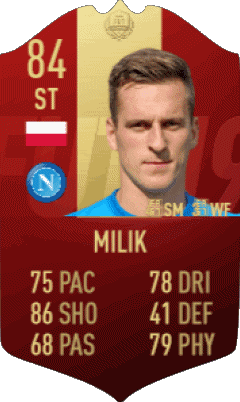 Arkadiusz Milik Polonia F I F A - Giocatori carte Videogiochi Multimedia 