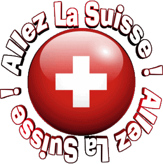 Carte - Drapeau Allez La Suisse Français Messages 