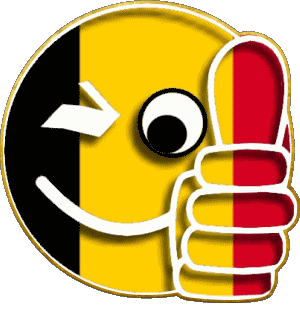 Smiley - OK Belgium Europe Flags 