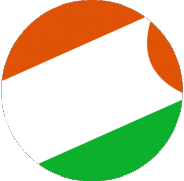 Sphere - Cube Niger Afrique Drapeaux 