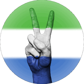 Ronda Sierra Leone África Banderas 