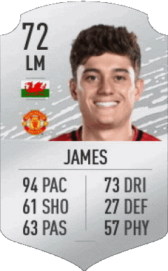Daniel James Wales F I F A - Karten Spieler Videospiele Multimedia 