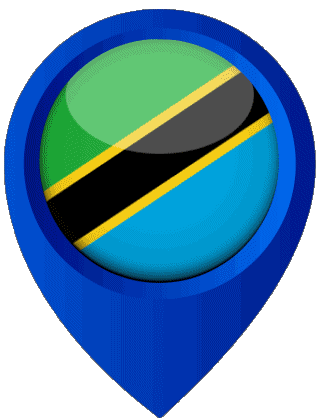 Epingle de Localisation Tanzanie Afrique Drapeaux 