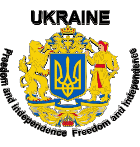 Freedom and Independence Ukraine Europa Fahnen 