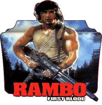 Logo First blood Rambo Movies International Multi Media 