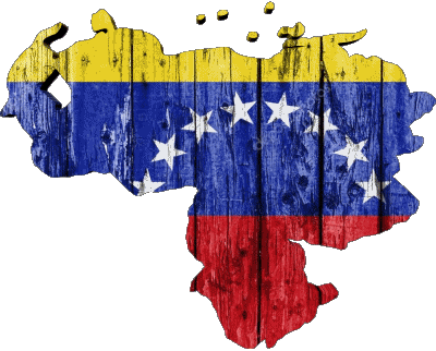 Mapa Venezuela América Banderas 
